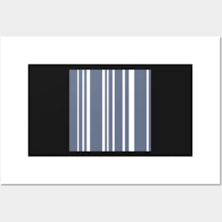 Preppy Navy Stripe Pattern Posters and Art